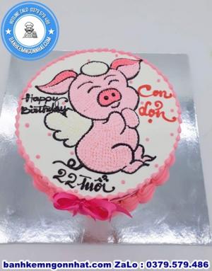 Bánh Kem Con Heo 48